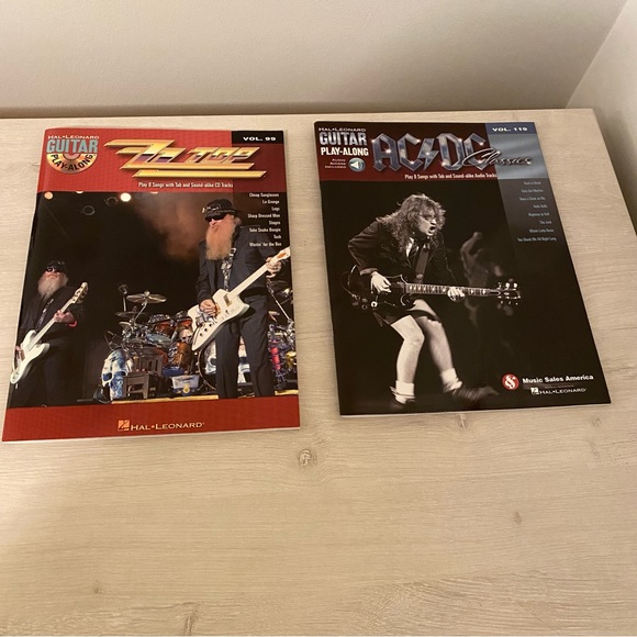 Hal Leonard ZZ Top (#99) & AC/DC (#119) Classics No CD Or Audio Included Good - Picture 1 of 11